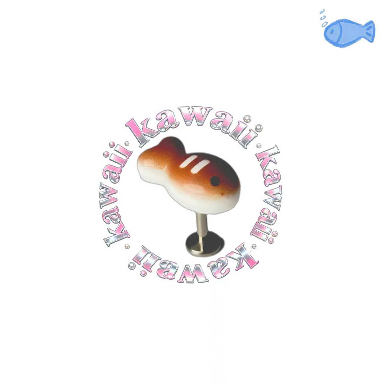 Kawaii Fish Titanium Piercing Stud | Cute Earring Hypoallergenic Jewelry