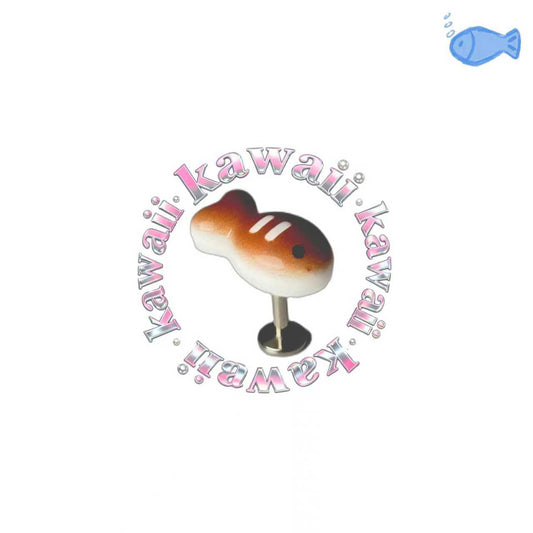 Kawaii Fish Titanium Piercing Stud | Cute Earring Hypoallergenic Jewelry