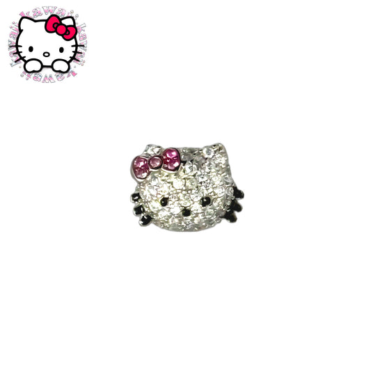 Kitty Style Crystal Stud Earring | 316L Stainless Steel Piercing Jewelry